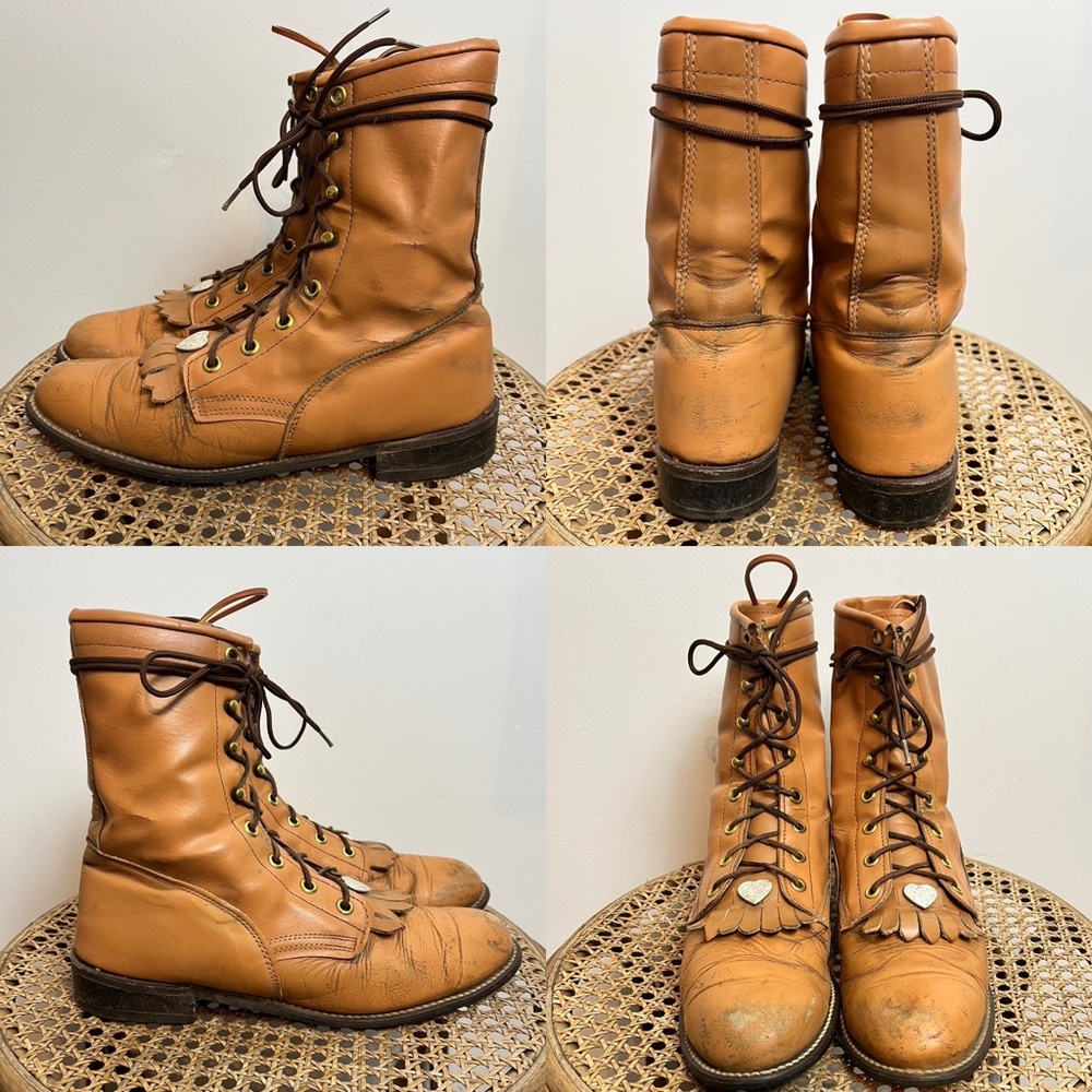 Western lace up boot
